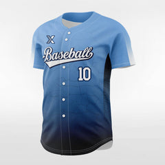 XTeamwear Cracking - Customized Men's Sublimated Button Down Baseball Jersey