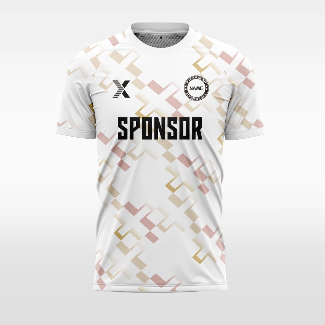 XTeamwear Cross Square Pattern - Custom Design Soccer Jersey for Men Sublimation