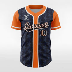 XTeamwear Dark Star - Customized Men's Sublimated Button Down Baseball Jersey