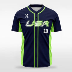 XTeamwear Electron - Customized Men's Sublimated Button Down Baseball Jersey