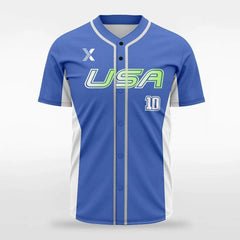 XTeamwear Electron - Customized Men's Sublimated Button Down Baseball Jersey