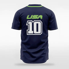 XTeamwear Electron - Customized Men's Sublimated Button Down Baseball Jersey