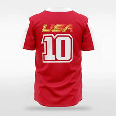 XTeamwear Fireman - Customized Men's Sublimated 2-Button Baseball Jersey