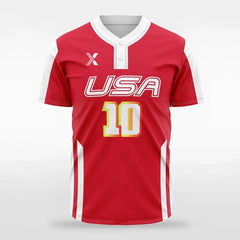 XTeamwear Fireman - Customized Men's Sublimated 2-Button Baseball Jersey