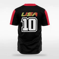 XTeamwear Fireman - Customized Men's Sublimated 2-Button Baseball Jersey