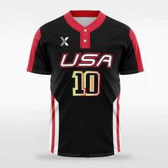 XTeamwear Fireman - Customized Men's Sublimated 2-Button Baseball Jersey