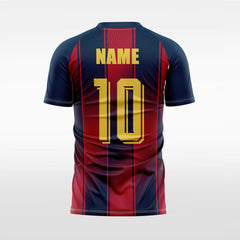 XTeamwear Gradient three vertical lines - Custom Design Soccer Jersey for Men Sublimation
