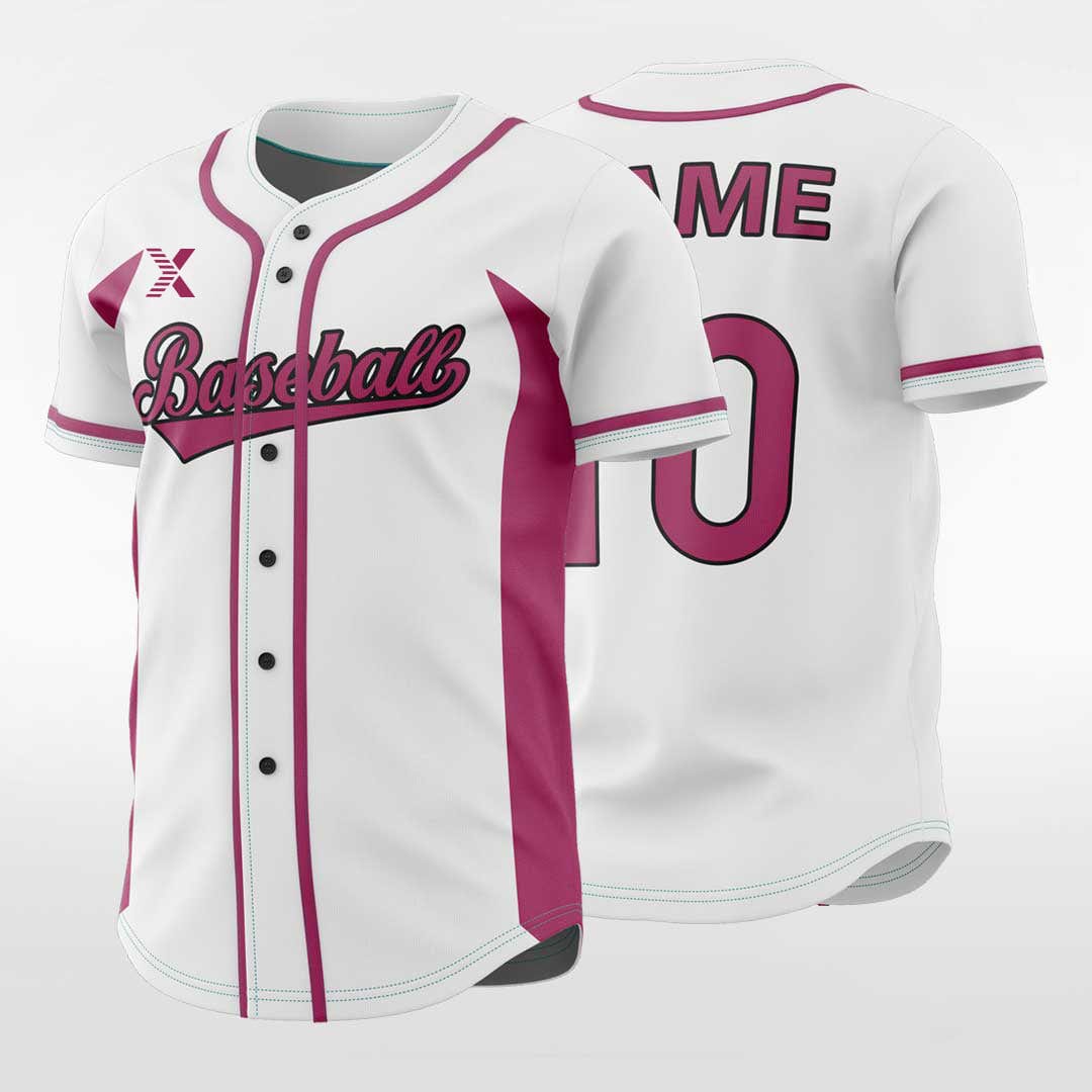XTeamwear Grape - Customized Men's Sublimated Button Down Baseball Jersey