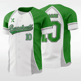 XTeamwear Green Ghost - Customized Men's Sublimated Button Down Baseball Jersey