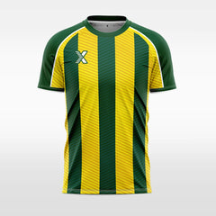 XTeamwear green / S Twill tricolor stripe - Custom Design Soccer Jersey for Men Sublimation