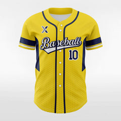 XTeamwear Honeycomb - Customized Men's Sublimated Button Down Baseball Jersey
