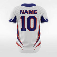 XTeamwear Jaws - Customized Men's Sublimated Button Down Baseball Jersey