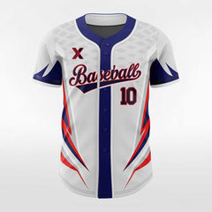 XTeamwear Jaws - Customized Men's Sublimated Button Down Baseball Jersey