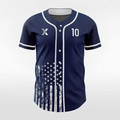 XTeamwear Mercury - Customized Men's Sublimated Button Down Baseball Jersey