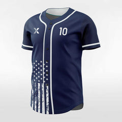 XTeamwear Mercury - Customized Men's Sublimated Button Down Baseball Jersey