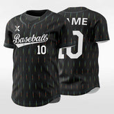 XTeamwear Meteor Shower - Customized Men's Sublimated Button Down Baseball Jersey