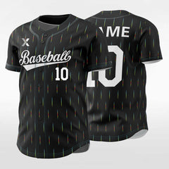 XTeamwear Meteor Shower - Customized Men's Sublimated Button Down Baseball Jersey