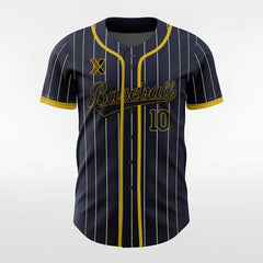XTeamwear Midnight Rider - Customized Men's Sublimated Button Down Baseball Jersey