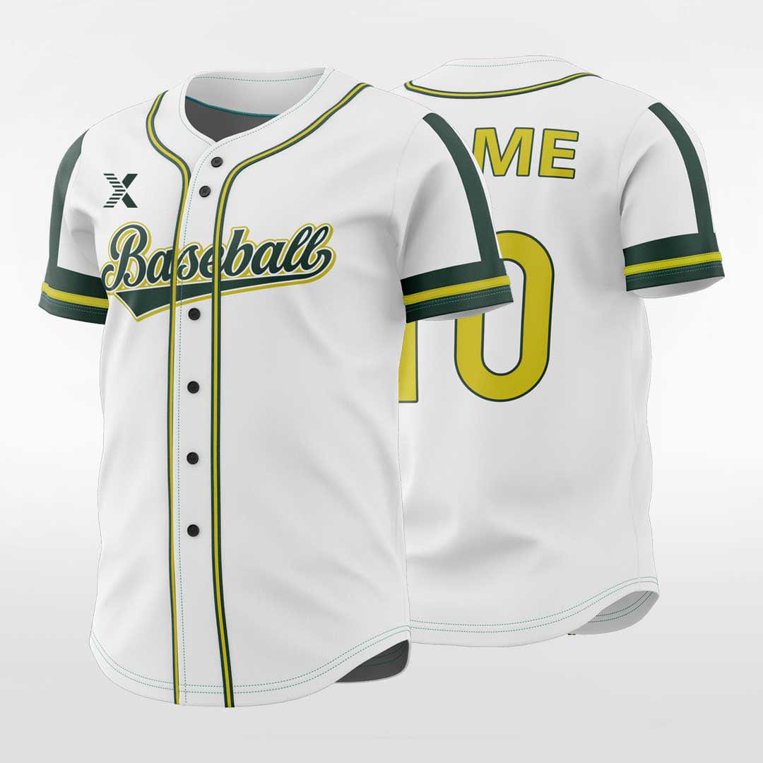 XTeamwear Moss - Customized Men's Sublimated Button Down Baseball Jersey