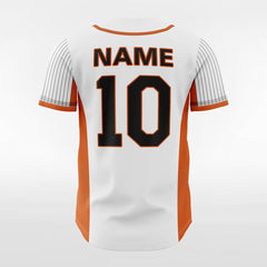 XTeamwear Orange Pie - Customized Men's Sublimated Button Down Baseball Jersey