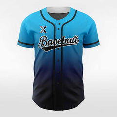 XTeamwear Precipitate - Customized Men's Sublimated Button Down Baseball Jersey