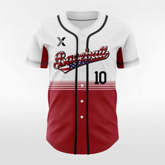 XTeamwear Red Sea - Customized Men's Sublimated Button Down Baseball Jersey