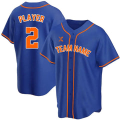XTeamwear Royal / S Classics - Customized Men's Sublimated Button Down Baseball Jersey