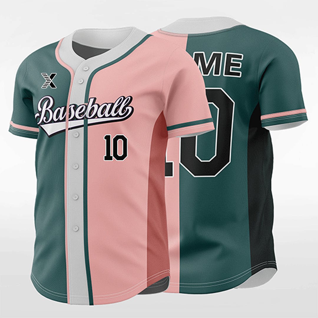 XTeamwear Sea Level 3 - Customized Men's Sublimated Button Down Baseball Jersey