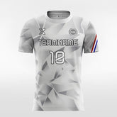 XTeamwear Soccer Jersey 3D Geometry - Women Custom Soccer Jerseys Design Grey