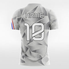 XTeamwear Soccer Jersey 3D Geometry - Women Custom Soccer Jerseys Design Grey