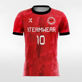 XTeamwear Soccer Jersey 3D Pattern - Women Custom Soccer Jerseys Design Red Color