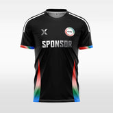 XTeamwear Soccer Jersey black / S Custom Gradient Stripe Soccer Jersey – Modern Fit Round Neck