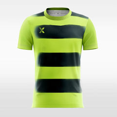XTeamwear Soccer Jersey Black Stripe - Custom Kids Soccer Jerseys Design Neon Green