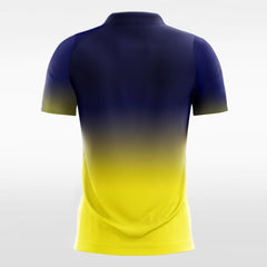 XTeamwear Soccer Jersey Blue and Yellow Gradient - Custom Kids Soccer Jerseys Design