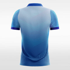 XTeamwear Soccer Jersey Blue Chevron - Women Custom Soccer Jerseys Design Gradient