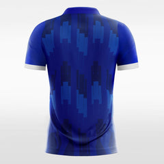 XTeamwear Soccer Jersey Blue Mosaic - Kids Custom Soccer Jerseys Design Cool