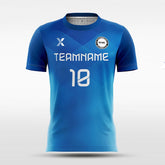 XTeamwear Soccer Jersey Blue Plaid - Women Custom Soccer Jerseys Design Gradient