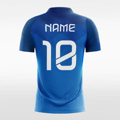 XTeamwear Soccer Jersey Blue Plaid - Women Custom Soccer Jerseys Design Gradient