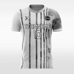 XTeamwear Soccer Jersey Camouflage Stripe - Custom Kids Soccer Jerseys Design Grey