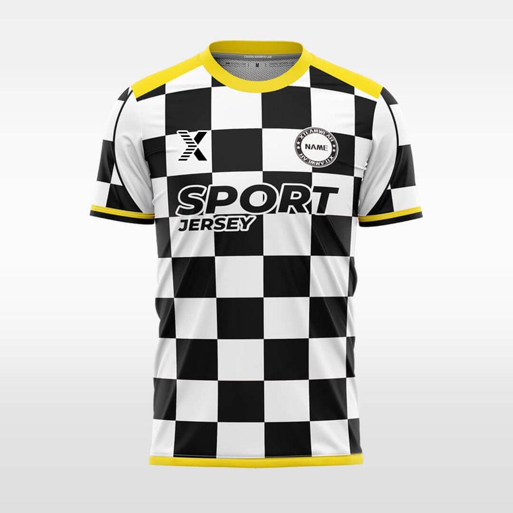 XTeamwear Soccer Jersey Checkerboard- Custom Soccer Jersey for Men Sublimation