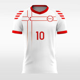 XTeamwear Soccer Jersey Classic Red Cross - Women Custom Soccer Jerseys Team Design