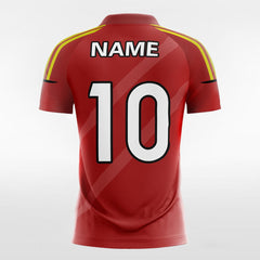 XTeamwear Soccer Jersey Classic Red - Women Custom Soccer Jerseys Design Diagonal