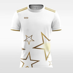 XTeamwear Soccer Jersey Classic Star - Custom Kids Soccer Jerseys White Design
