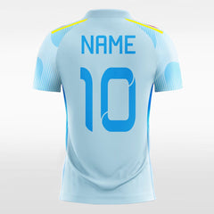 XTeamwear Soccer Jersey Classic Water-Drip - Custom Kids Soccer Jerseys Blue Design
