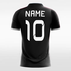 XTeamwear Soccer Jersey Cool Black Moire Pattern - Custom Kids Soccer Jerseys Design