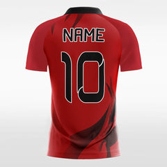XTeamwear Soccer Jersey Cool Fire - Custom Kids Soccer Jerseys Design Red Color