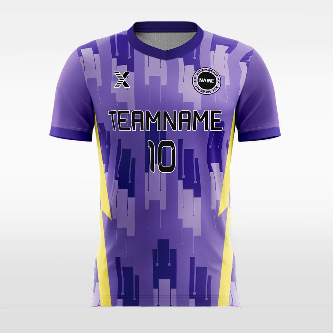 XTeamwear Soccer Jersey Cool Mosaic - Custom Kids Soccer Jerseys Design Online Purple