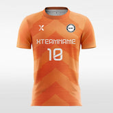 XTeamwear Soccer Jersey Cool Orange - Women Custom Soccer Jerseys Design Chevron