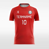 XTeamwear Soccer Jersey Cool Red - Women Custom Soccer Jerseys Design Diagonal
