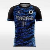 XTeamwear Soccer Jersey Cool Snake Skin - Custom Kids Soccer Jerseys Black Design